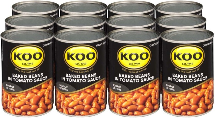 Koo Baked Beans in Tomato Sauce Beans  ( Pack of 12 x 400 g) | Shop Online