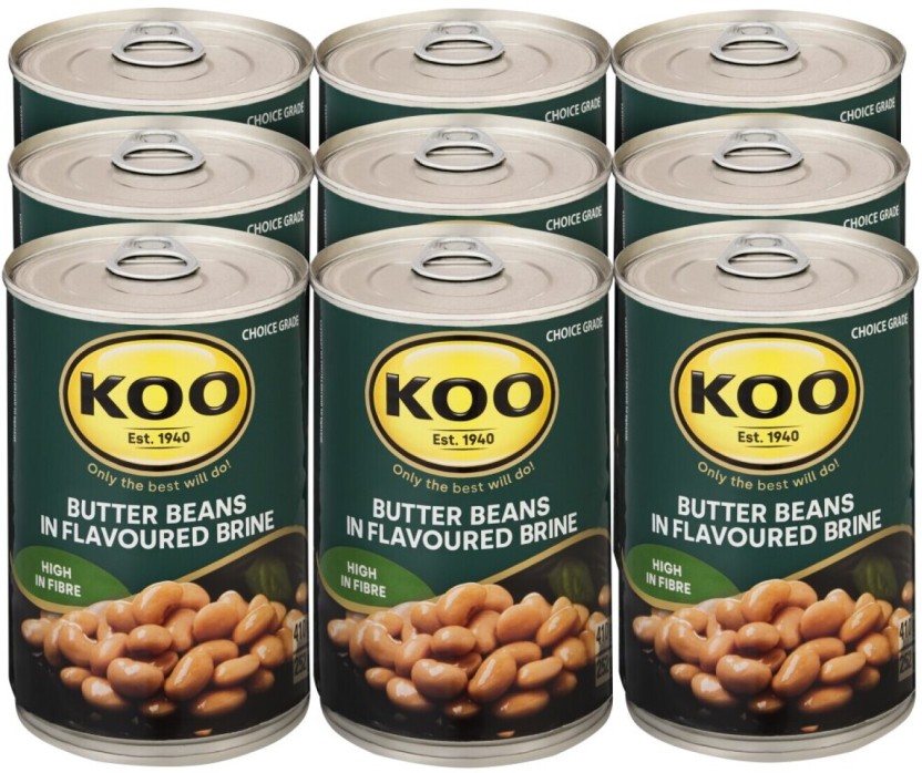 Koo Butter Beans  (Pack of 12 x 410 g) | Shop Online