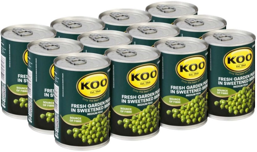Koo Fresh Garden Peas Vegetables  (Pack of 12 x 400 g) | Shop Online - Image 2