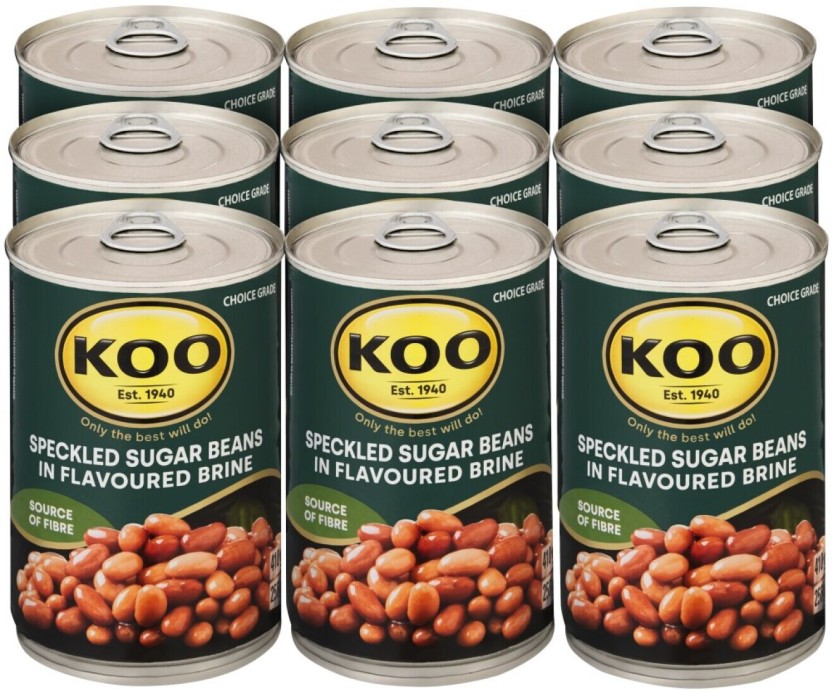 Koo Speckled Sugar Beans  ( Pack of 12 x 410 g) | Shop Online