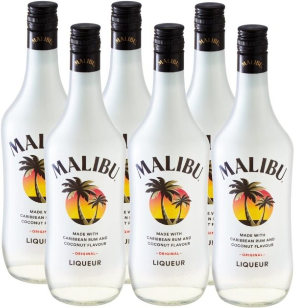 Malibu Original Rum  (Pack of 6 x 750 ml) | Shop Online