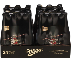 Miller Genuine Draft Beer Bottle (4.7% Alcohol, Pack of 24 x 330 ml) | Shop Online