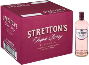 Stretton's Triple Berry Gin ( Pack of 12 x 750ml, 35 Percent Alcohol Volume) | Shop Online