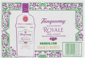 Tanqueray Blackcurrant Royale Alcoholic Beverage ( Pack of 12 x 750 ml,35 Percent Alcohol Volume) | Shop Online