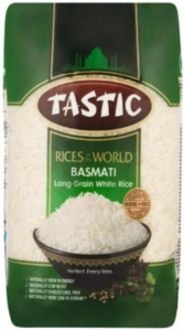Tastic Basmati Long Grain Rice (Pack of 20 x 1kg) | Shop Online