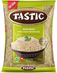 Tastic Whole Grain Brown Long Grain Rice  (Pack of 10 x 2 kg) | Shop Online