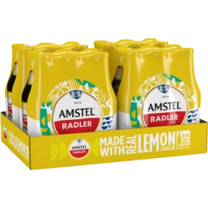 Amstel Radler Lager Alcoholic Beer Bottle (4.5% Alcohol, Pack of 24 ×330 ml) | Shop Online