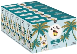 Malibu Pina Colada (5 Percent Alcohol, Pack of 24 x 300 ml) | Shop Online