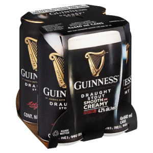 Guinness Stout (4.2% Alcohol, Pack of 4x 440 ml) | Shop Online