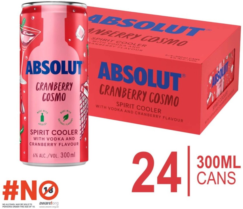 Absolut Non Returnable Bottle Sprit Cooler  (Pack of 24 x 300 ml) | Shop Online - Image 3