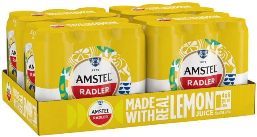 Amstel Radler Lager Can  (Pack of 24 x 500 ml) | Shop Online
