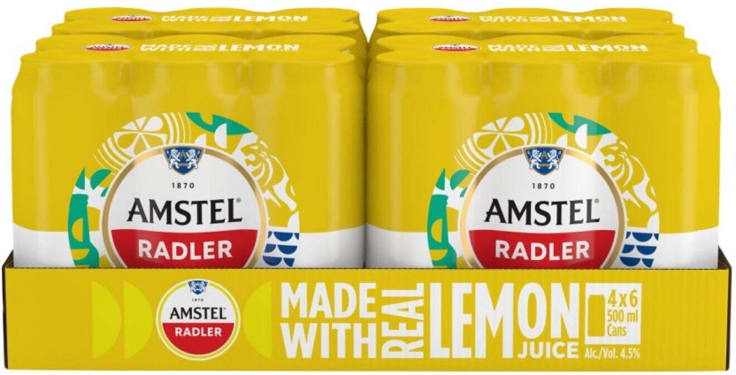 Amstel Radler Lager Can  (Pack of 24 x 500 ml) | Shop Online - Image 2