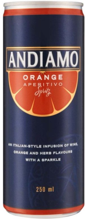 Andiamo Aperitivo Spritz Cans Sparkling Wine  (Pack of 24 x 250 ml) | Shop Online