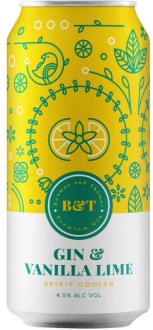 B&T Gin & Vanila Lime Sprit Cooler  (Pack of 24 x 440 ml) | Shop Online