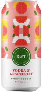 B&T Premium Vodka Grape Fruit Sprit Cooler  (Pack of 24 x 440 ml) | Shop Online