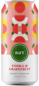 B&T Premium Vodka Grape Fruit Sprit Cooler  (Pack of 6 x 440 ml) | Shop Online