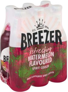Bacardi Watermelon Breezer Sprit Cooler  (Pack of 6 x 275 ml) | Shop Online