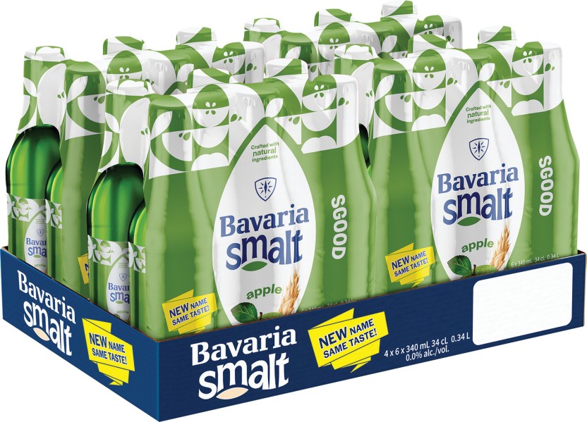 Bavaria Apple Flavoured Malt Non Alcoholic Beer Bottle  (Pack of 24 x 330 ml) | Shop Online