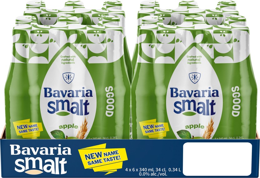 Bavaria Apple Flavoured Malt Non Alcoholic Beer Bottle  (Pack of 24 x 330 ml) | Shop Online - Image 2