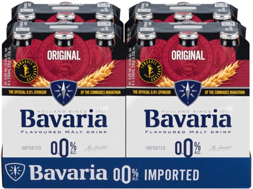 Bavaria Original Flavoured Malt Non Alcoholic Beer Bottle  (Pack of 24 x 330 ml) | Shop Online