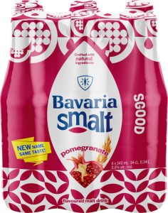 Bavaria Pomegranate Flavoured Malt Non Alcoholic Beer Bottle (Pack of 6 x 330 ml) | Shop Online
