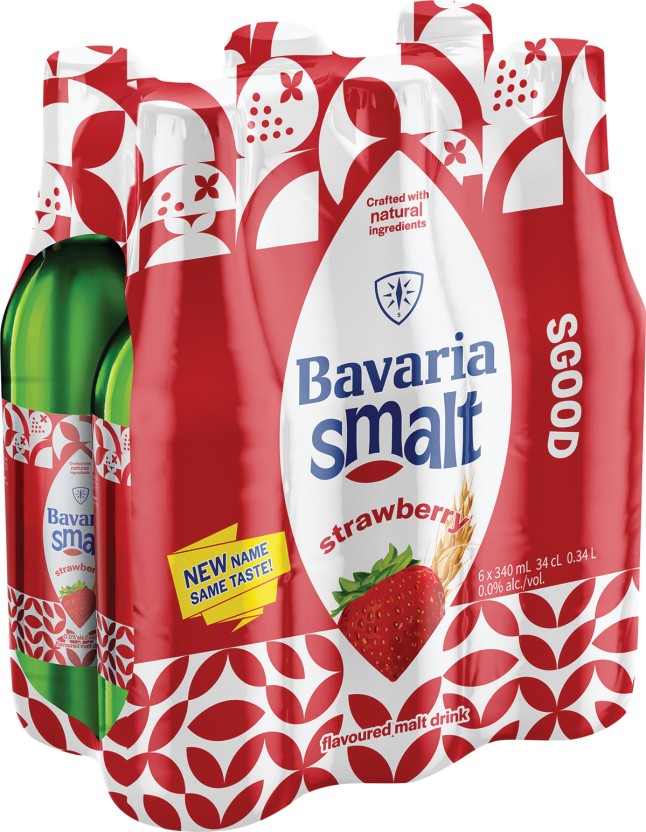 Bavaria Strawberry Flavoured Malt Non Alcoholic Beer Bottle  (Pack of 6 x 330 ml) | Shop Online