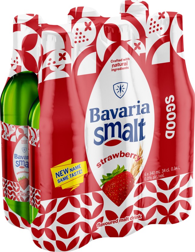 Bavaria Strawberry Flavoured Malt Non Alcoholic Beer Bottle  (Pack of 6 x 330 ml) | Shop Online - Image 2