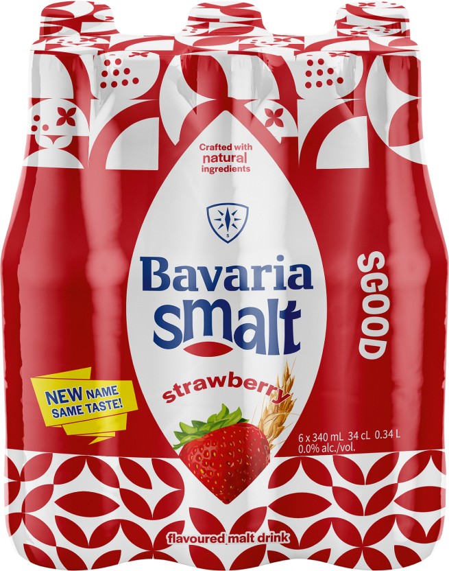 Bavaria Strawberry Flavoured Malt Non Alcoholic Beer Bottle  (Pack of 6 x 330 ml) | Shop Online - Image 3