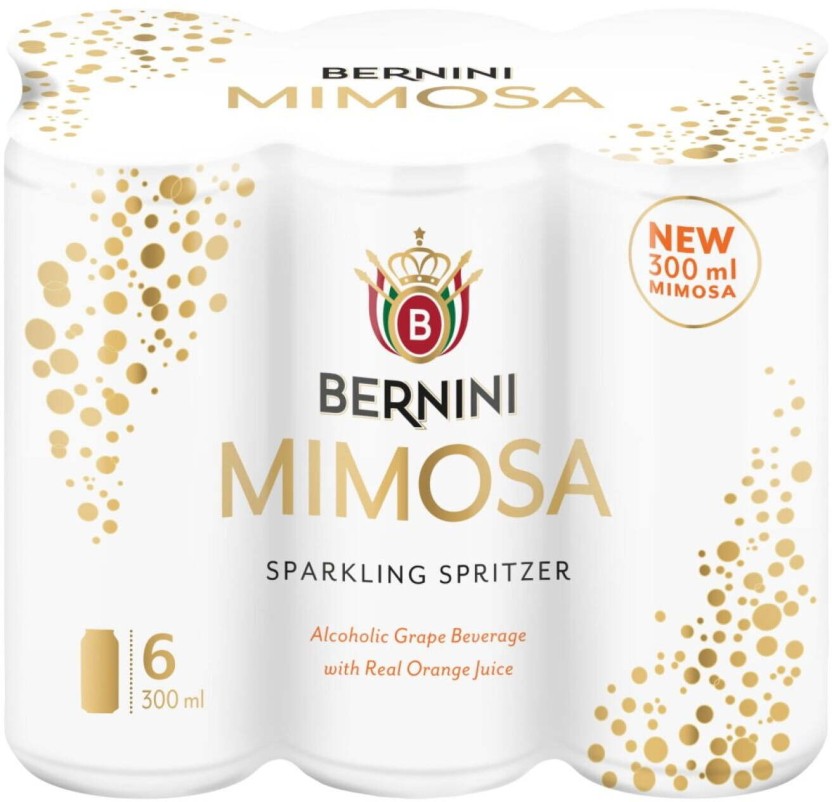 Bernini Mimosa Sparkling Spritzer Spritzer  (Pack of 6 x 300 ml) | Shop Online - Image 2