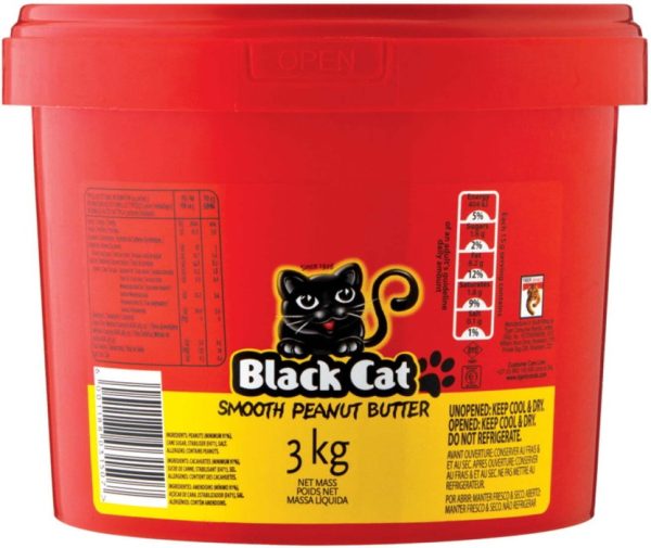 Black Cat Smooth Peanut Butter 3 kg  (Pack of 6) | Shop Online