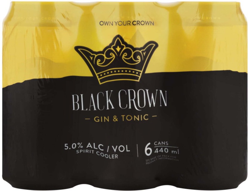 Black Crown Non Returnable Bottle Sprit Cooler  (Pack of 6 x 440 ml) | Shop Online