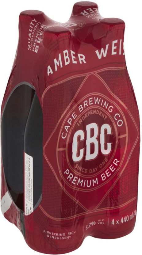 CBC Amber Weiss Bottle  (Pack of 4 x 440 ml) | Shop Online