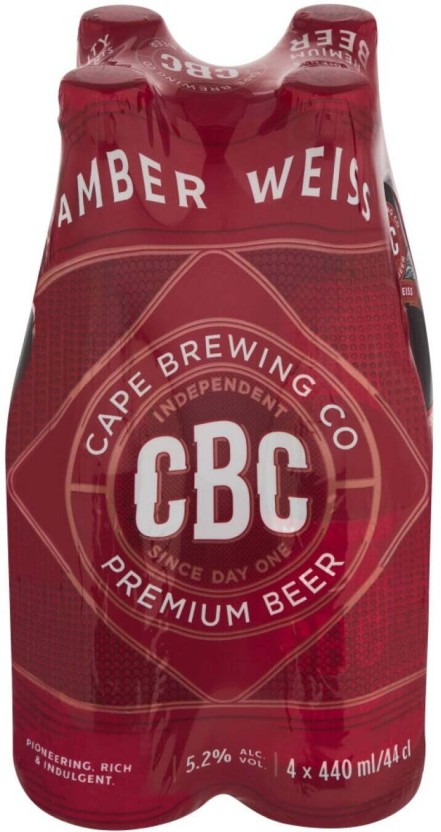 CBC Amber Weiss Bottle  (Pack of 4 x 440 ml) | Shop Online - Image 2