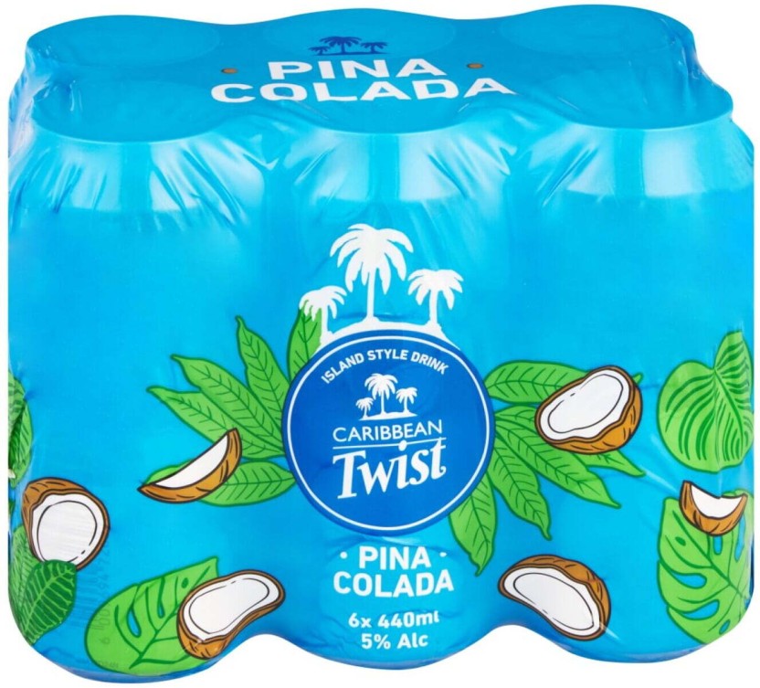 Caribbean Twist Pina Colada Spirit Premix  (Pack of 6 x 440 ml) | Shop Online - Image 2