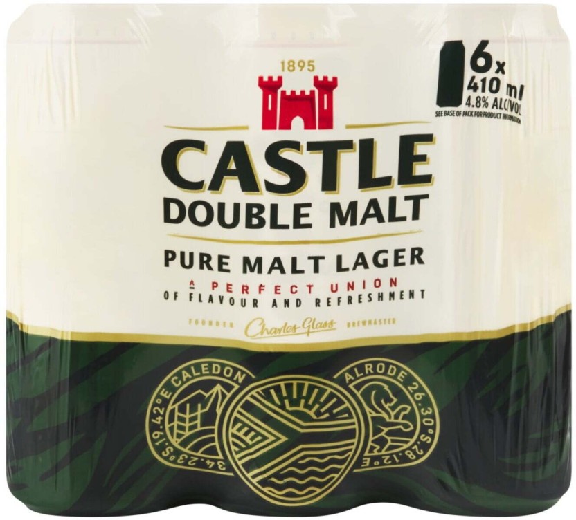 Castle Double Malt Lager Can (Pack of 6 x 410 ml) | Shop Online - Image 2