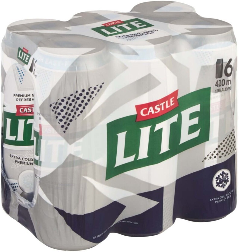 Castle Lite Can (Pack of 6 x 410 ml) | Shop Online - Image 2