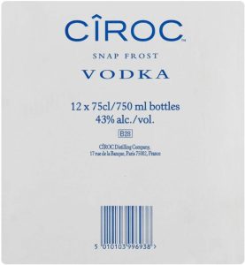Ciroc Flavoured Vodka  (Pack of 12 x 750 ml) | Shop Online