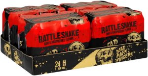 Dead Man's Fingers Rattlesnake Rum & Raspberry Spirit Premix  (Pack of 24 x 440 ml) | Shop Online