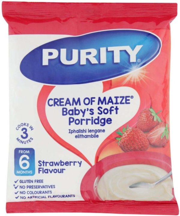 Purity Cream Of Maize Strawberry Infant Cereal   (250 g, 12+ Months) | Shop Online