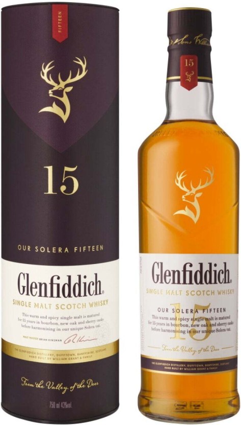 Glenfiddich 15 Year Old Single Malt Scotch Whiskey  (750 ml) | Shop Online - Image 2
