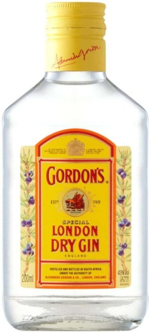 Gordon's London Dry London Dry Gin  (Pack of 24 x 200 ml) | Shop Online