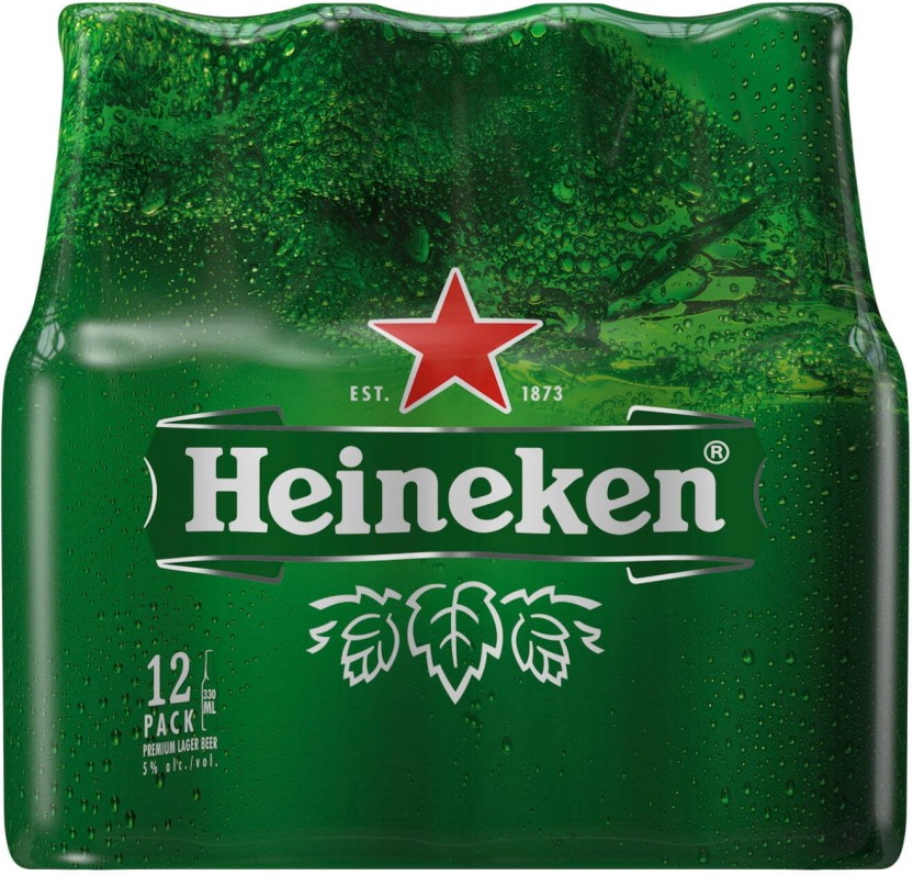 Heineken Premium Lager Beer Lager Bottle  (Pack of 24 x 330 ml) | Shop Online