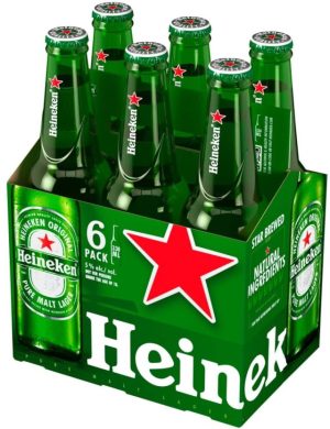 Heineken Pure Malt Lager Bottle  (Pack of 6 x 330 ml) | Shop Online