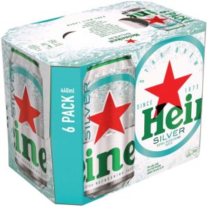 Heineken Silver Lager Can (Pack of 6 x 440 ml) | Shop Online