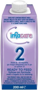 Infacare 2 Follow Up Formula Ready To Feed  (200 ml, 0-12 Months) | Shop Online