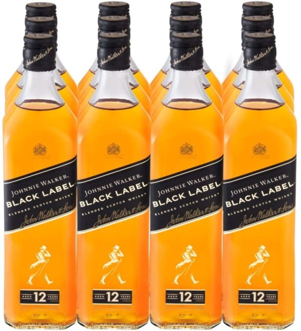Johnnie Walker Black Label Blended Scotch Whisky  (Pack of 12 x 750 ml) | Shop Online