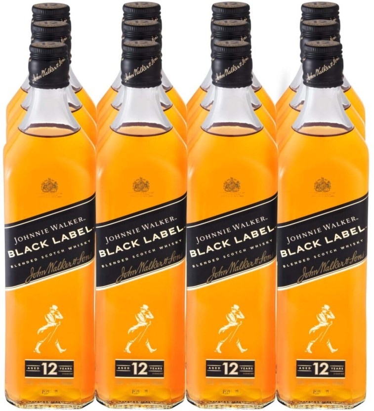 Johnnie Walker Black Label Blended Scotch Whisky  (Pack of 12 x 750 ml) | Shop Online