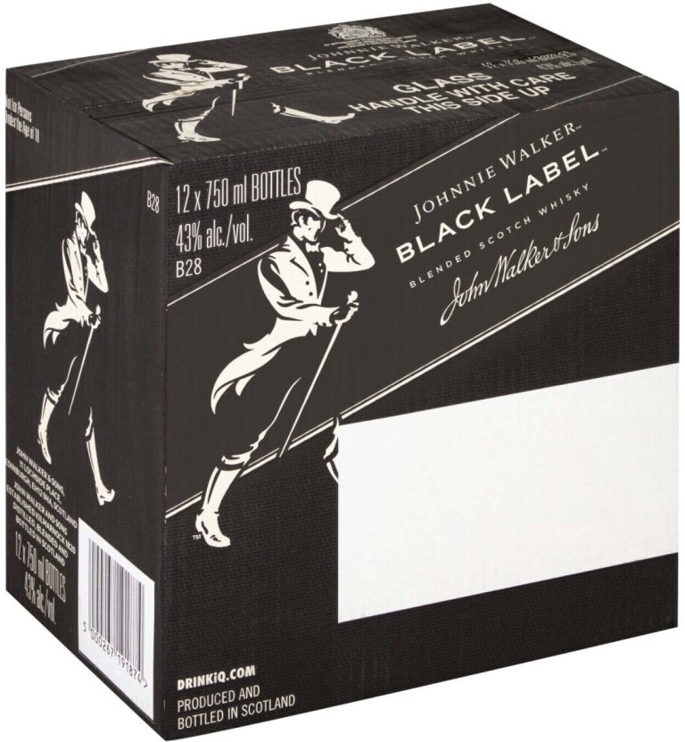 Johnnie Walker Black Label Blended Scotch Whisky  (Pack of 12 x 750 ml) | Shop Online - Image 2