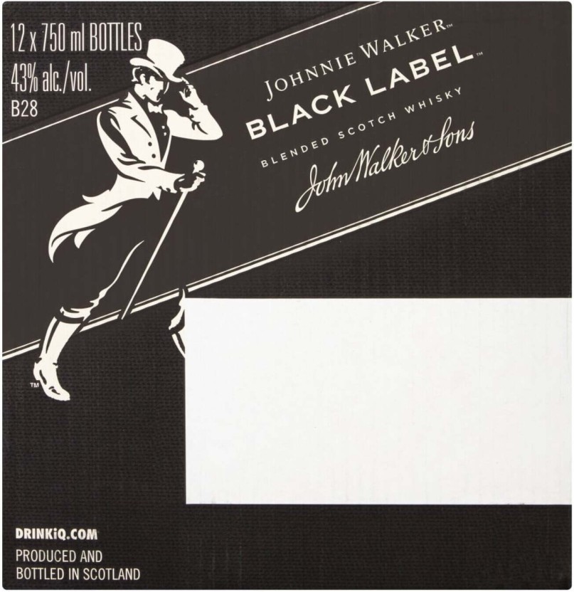 Johnnie Walker Black Label Blended Scotch Whisky  (Pack of 12 x 750 ml) | Shop Online - Image 4