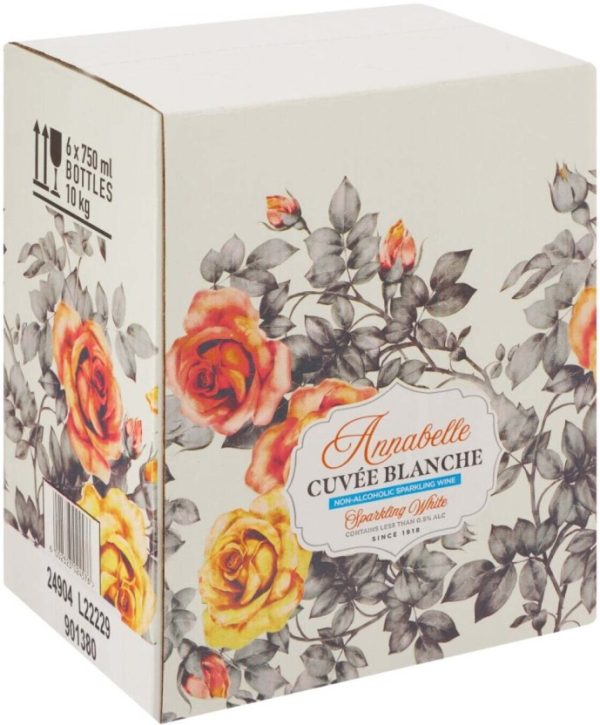 KWV Annabelle Cuvee Blanche Non-Alcoholic Sparkling Wine  (Pack of 6 x 750 ml) | Shop Online